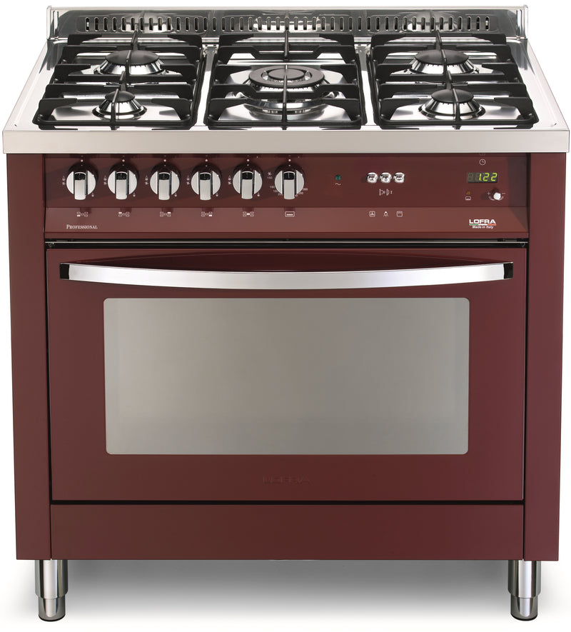 LOFRA - RAINBOW - SINGLE OVEN 90 cm - PRG 96 MFT/C - Burgundy