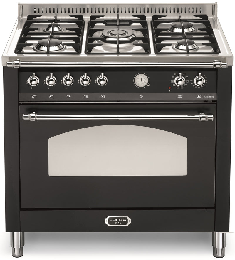 LOFRA - DOLCEVITA - SINGLE OVEN 90 cm - RNMG 96 MFT / CI - Black- Chrome Finish