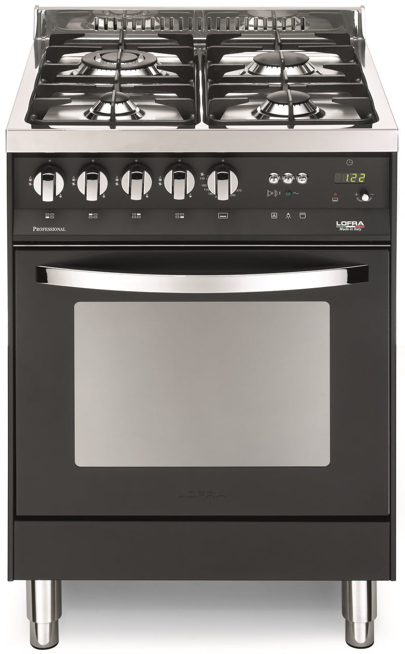 LOFRA - RAINBOW - GAS SINGLE OVEN 60 cm - PNM 66 GVT/ C - BLACK