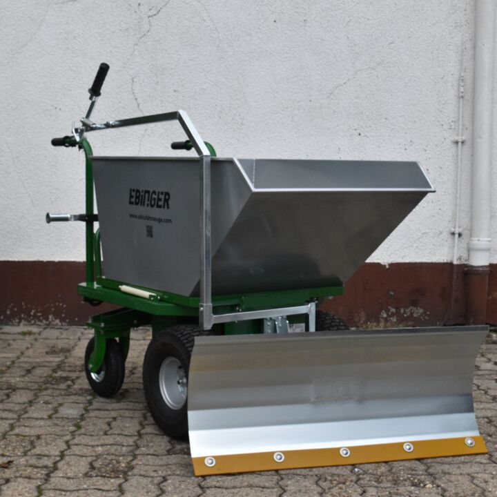 Ebinger elektrische kruiwagen DONKEY XL inclusief sneeuwschuiver 95 cm