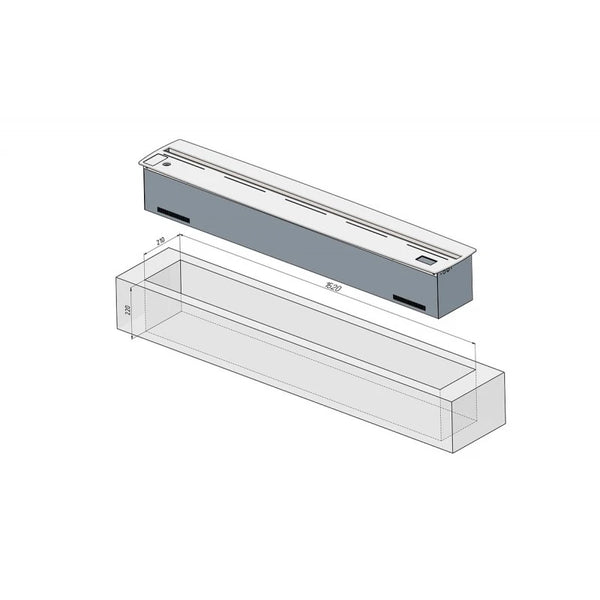 Cheminée à vapeur encastrable Alvi Prague FireSpa 1500 mm 