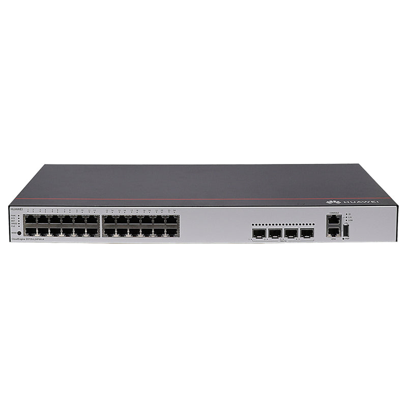 HUAWEI CloudEngine S5735-L24P4X-A - 24-Port Switch (24x Ethernet 10/100/1000 | 4x 10 GE SFP+ | 1U HE | PoE+)