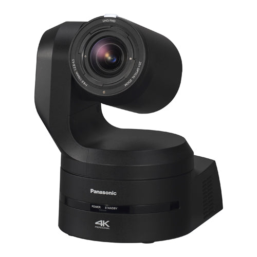PANASONIC AW-UE160 - 4K UHD 60p PTZ-Kamera mit Schwenk- & Neigefunktion (20x optischer Zoom | 2.160/60p | Weitwinkelobjektiv | OIS + EIS Bildstabilisator | 12G-SDI/3G-SDI/SFP+/HDMI/USB | NDI|HX | SRT & ST2110 | PoE++) - in schwarz