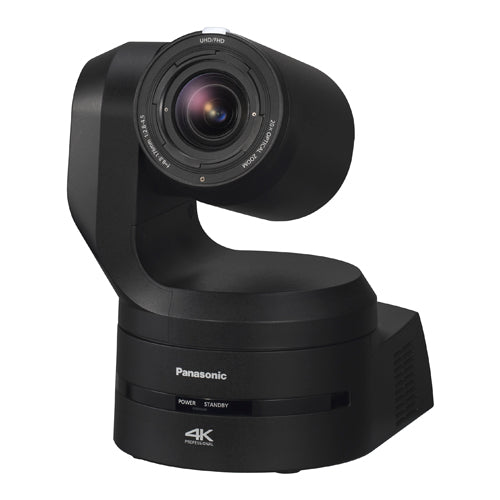 PANASONIC AW-UE160 - 4K UHD 60p PTZ-camera met pan- en tiltfunctie (20x optische zoom | 2.160/60p | groothoeklens | OIS + EIS-beeldstabilisator | 12G-SDI/3G-SDI/SFP+/HDMI/USB | NDI|HX | SRT &amp; ST2110 | PoE++) - in het zwart 