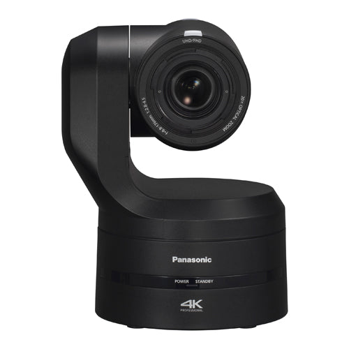 PANASONIC AW-UE160 - 4K UHD 60p PTZ-camera met pan- en tiltfunctie (20x optische zoom | 2.160/60p | groothoeklens | OIS + EIS-beeldstabilisator | 12G-SDI/3G-SDI/SFP+/HDMI/USB | NDI|HX | SRT &amp; ST2110 | PoE++) - in het zwart 