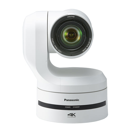 PANASONIC AW-UE150 - 4K UHD PTZ-Kamera mit Schwenk- & Neigefunktion (20x optischer Zoom | 2.160/50p | optischer Bildstabilisator | 12G-SDI/3G-SDI/HD-SDI/HDMI | PoE++) - in weiß