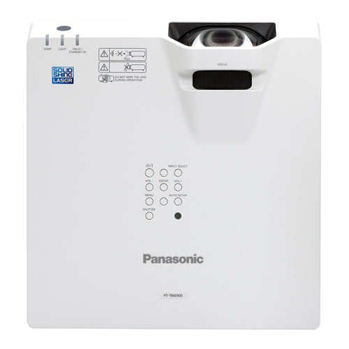 PANASONIC PT-TMZ400 - LCD-Kurzdistanzprojektor mit Laser-Technologie (WUXGA 1.920 x 1.200 | 4.000 Lumen | Short Throw 0,47:1) - in weiß