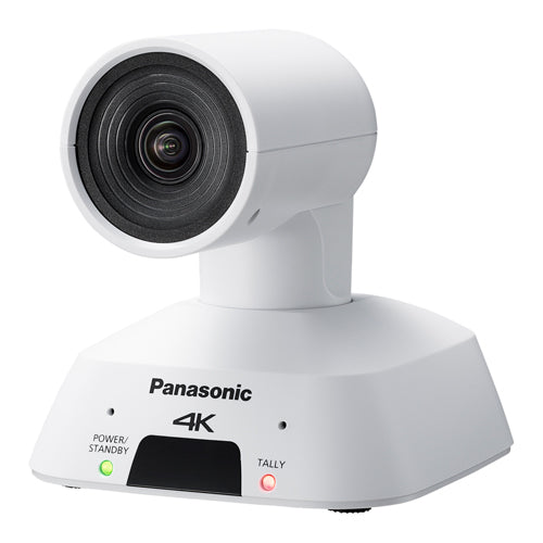PANASONIC AW-UE4 - Kompakte 4K UHD PTZ-Kamera mit Ultraweitwinkelobjektiv (4x digitaler Zoom | integriertes Stereomikrofon | IP-Streaming | HDMI | PoE) - in weiß