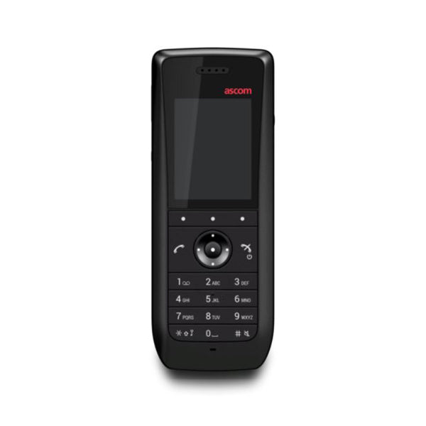 ASCOM i63 Messenger - VoWiFi WLAN-handset (2,0" LED-kleurendisplay | Bluetooth | breedbandaudio | IP44) - in zwart 