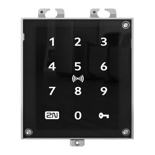 2N TELEKOMUNIKACE Access Unit 2.0 Touch Keypad &amp; RFID - lezer (125 &amp; 13,56 MHz | NFC) - in zwart 