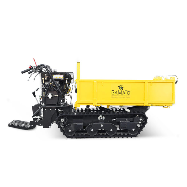 BAMATO Mini rupsdumper MTR-800PRO met kiephydrauliek en treeplank