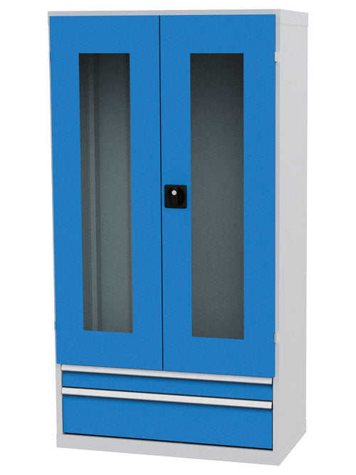 Armoire à double porte CNC Bedrunka+Hirth avec portes vitrées R 36-16, boîtier vide avec portes vitrées (plexiglas)