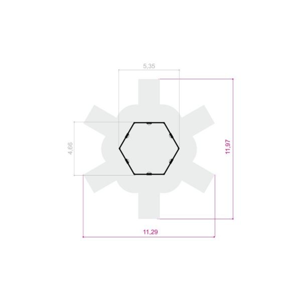 Lars Laj Hexagon Schaukel Silber Spielplatz