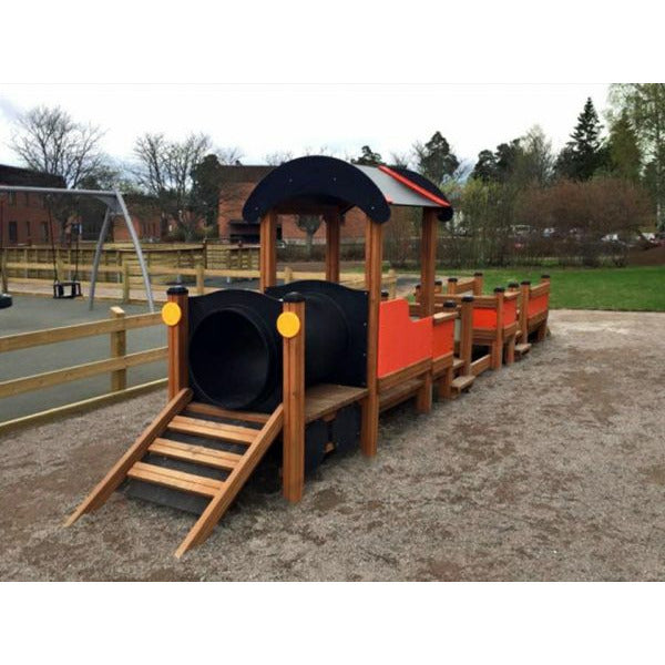 Lars Laj Lokomotive mit Waggon Spielplatz