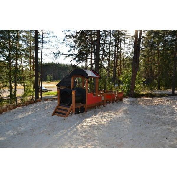 Lars Laj Lokomotive mit Waggon Spielplatz