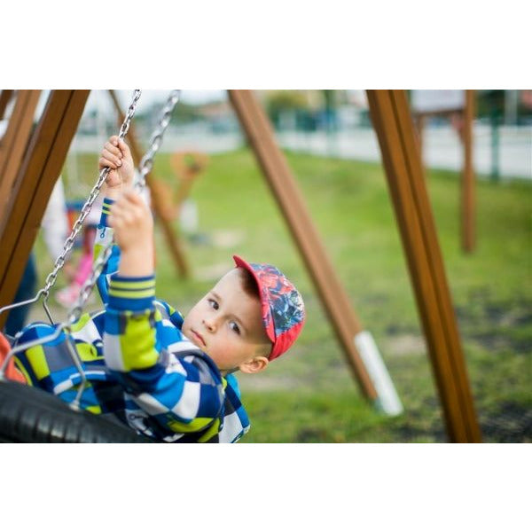 Lars Laj Doppel Schaukel II Baby Schaukel und Reifenschaukel Spielplatz