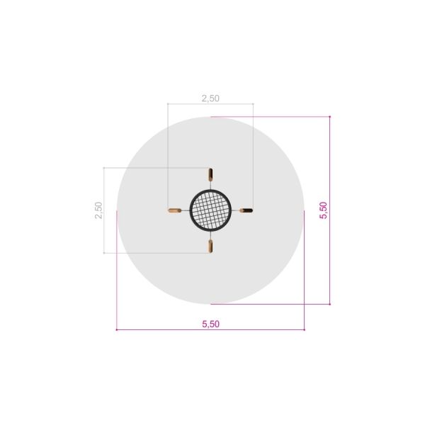 Lars Laj Robinia Swing 4 Posts (BNS 120 cm) Spielplatz