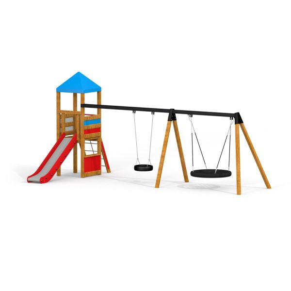 Lars Laj Bird Nest Swing with Tower (BNS 120 cm) Spielplatz