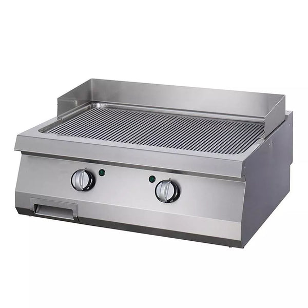 MAXIMA Gastro Heavy Duty Grillplaat - Geribbeld - Dubbele eenheid - 70 cm diep - Elektrisch