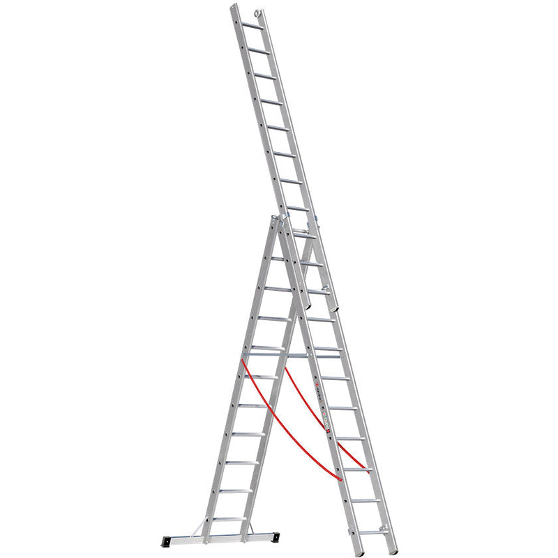 EUROLINE Ladders Nr. 207 Aluminium multifunctionele ladder 3-delig