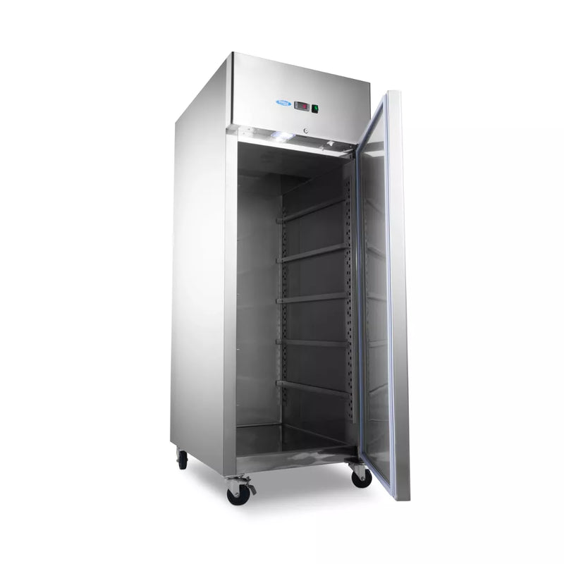 MAXIMA Gastro Bäckerei Gefrierschrank - 800 l - 10 einstellbare Regale - Passend 60 x 40 cm - Doppelvolumen - auf Rädern