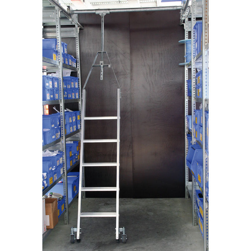 EUROLINE Ladders Nr. 30186 Aluminium stellingladder voor dubbele stelling, draaibaar