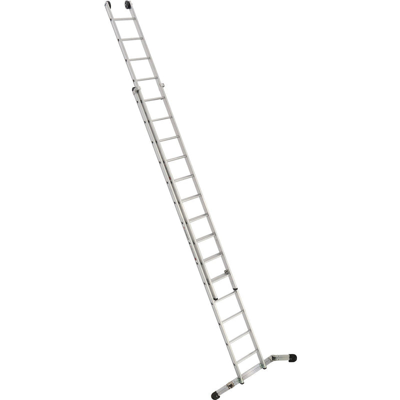 EUROLINE Ladders Nr. 30266 Aluminium schuifladder, 2-delig met Vario - Traverse