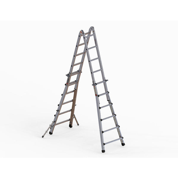 EUROLINE Ladders Nr. 31631 Alu-Vario vouwladder met staanderverlenging