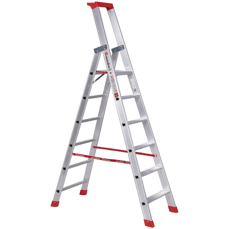 EUROLINE Ladders Nr. 32577 Aluminium trap met veiligheidsbrug