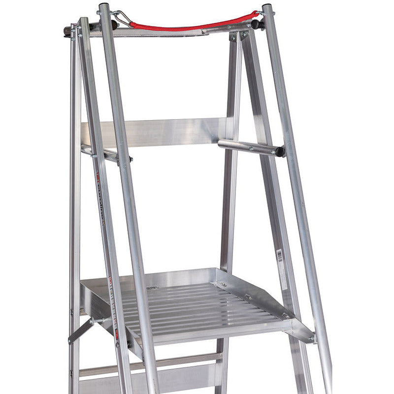 EUROLINE Ladders Nr. 32777 Aluminium platformladder mobiel, opvouwbaar