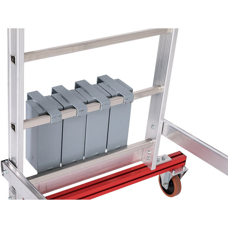 EUROLINE Ladders Nr. 32778 Aluminium platformladder mobiel, opvouwbaar