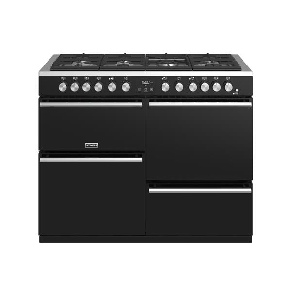 STOVES PRECISION S1100 Deluxe DF GAS Schwarz/Chrom