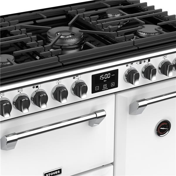 STOVES RICHMOND Deluxe S900 DF GAS CB Icy White/Chrom
