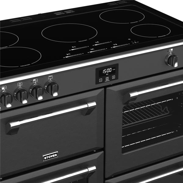 STOVES RICHMOND Deluxe S1100 EI INDUKTION CB Anthrazit/Chrom