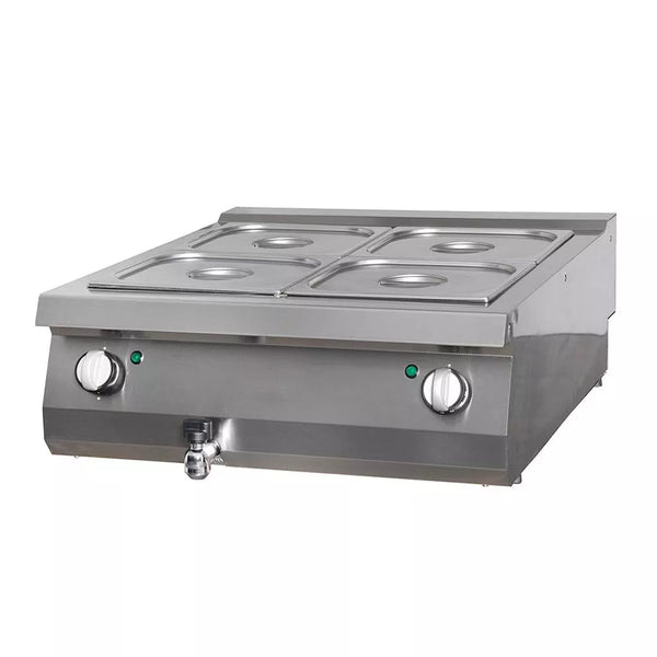 Bain Marie Gastro Heavy Duty MAXIMA - Unité double - 70 cm de profondeur - Électrique