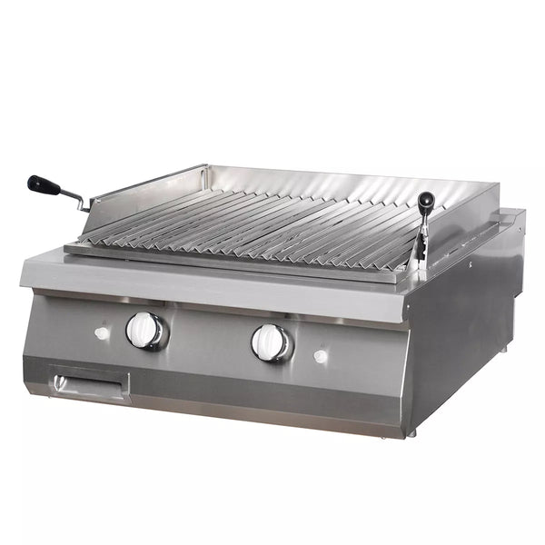 MAXIMA Gastro Premium Lava Stone Grill - Dubbele eenheid - 90 cm diep - Gas 