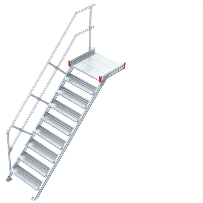 EUROLINE Leitern Nr. 511 Podesttreppe - Steigwinkel 60° - Stufenbreite 600mm