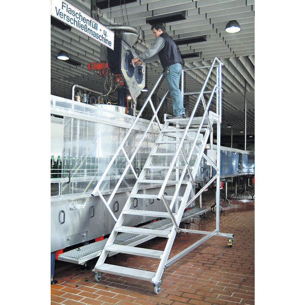 EUROLINE Ladders Nr. 513 Onderhoudsplatform - Klimhoek 60° - Tredebreedte 1000mm