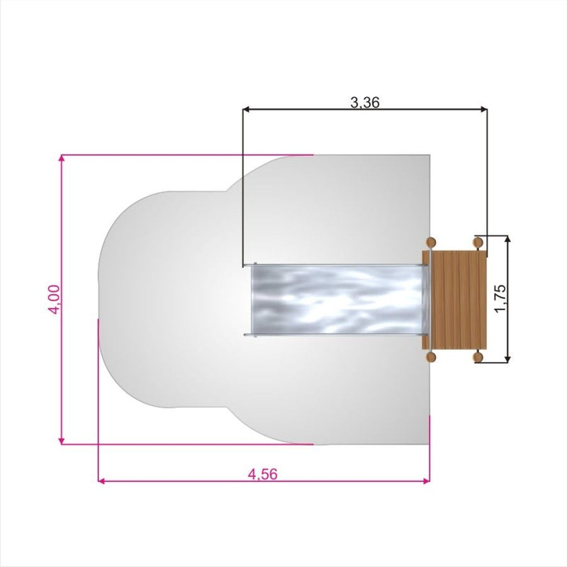 Lars Laj helling glijbaan breed h150 speeltuin 