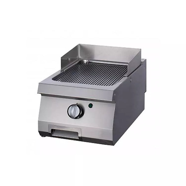 MAXIMA Gastro Heavy Duty Grillplaat - Geribbeld - Enkele eenheid - 70 cm diep - Gas