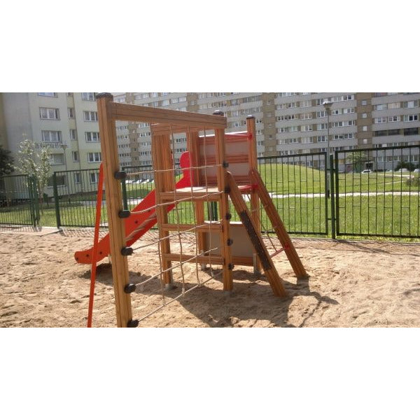 Lars Laj Kiosk mit Rutsche Spielplatz