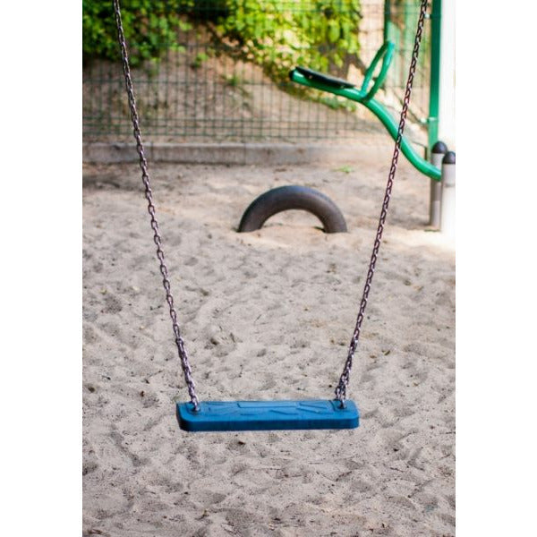 Aire de jeux double balançoire avec toboggan et tour Lars Laj 