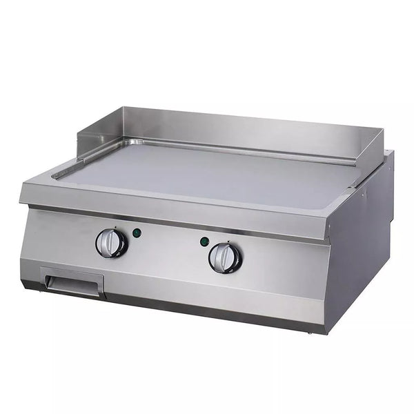 MAXIMA Gastro Premium Grillplatte - Glatte Chrom - Doppeleinheit - 90 cm Tief - Elektrisch