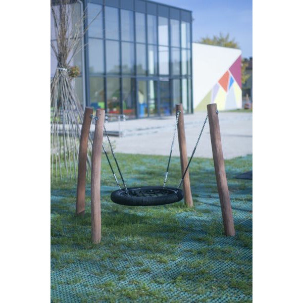 Aire de jeux Lars Laj BNS Swing Robinia 4 postes 