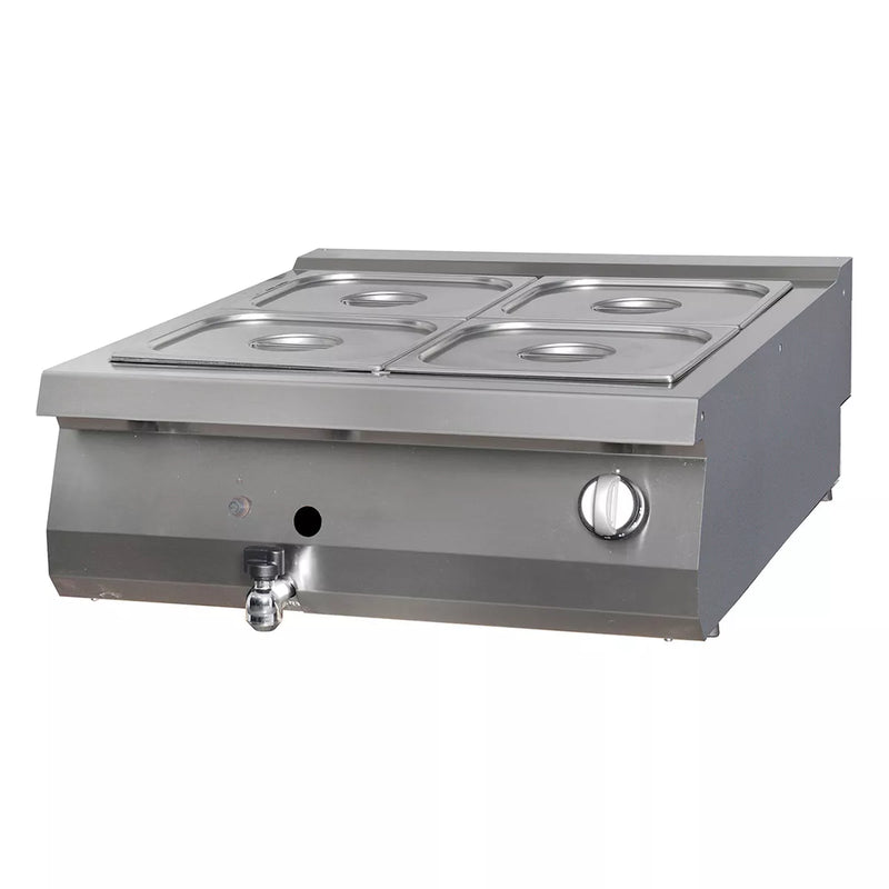 MAXIMA Gastro Premium Bain Marie - Doppeleinheit - 90 cm Tief - Gas