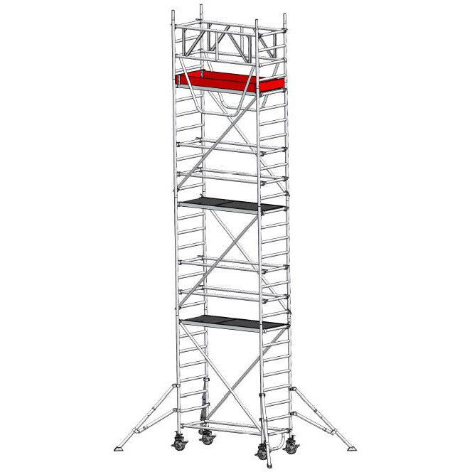 EUROLINE ladders steiger type 9521 met veiligheidsleuning (type 0,75 x 1,80)