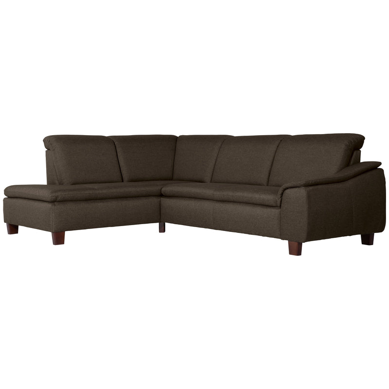 Max Winzer Ecksofa links mit Sofa 2,5-Sitzer rechts Aaron braun