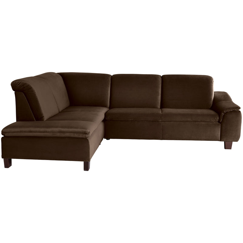 Max Winzer Ecksofa links mit Sofa 2,5-Sitzer rechts Aaron braun