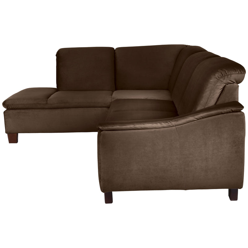 Max Winzer Ecksofa links mit Sofa 2,5-Sitzer rechts Aaron braun