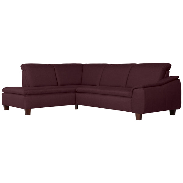 Max Winzer Ecksofa links mit Sofa 2,5-Sitzer rechts Aaron burgund